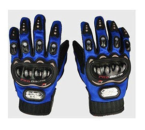 Probiker Synthetic Leather Gloves Blue - Sparewick