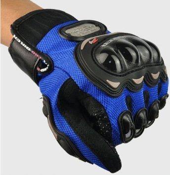 Probiker Synthetic Leather Gloves Blue - Premium Safety Gears from Sparewick - Just Rs. 450! Shop now at Sparewick