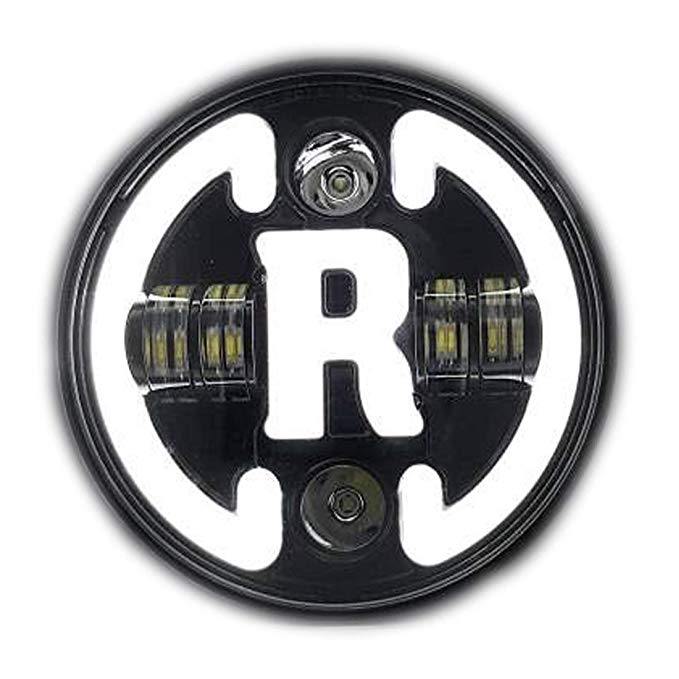 R Logo Headlight-7 Inch (6 Months Warranty) - HJG - Premium Headlights from Sparewick - Just Rs. 2600! Shop now at Sparewick
