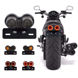 Dual Round Tail Light - Premium Accessories from Sparewick - Just Rs. 1650! Shop now at Sparewick