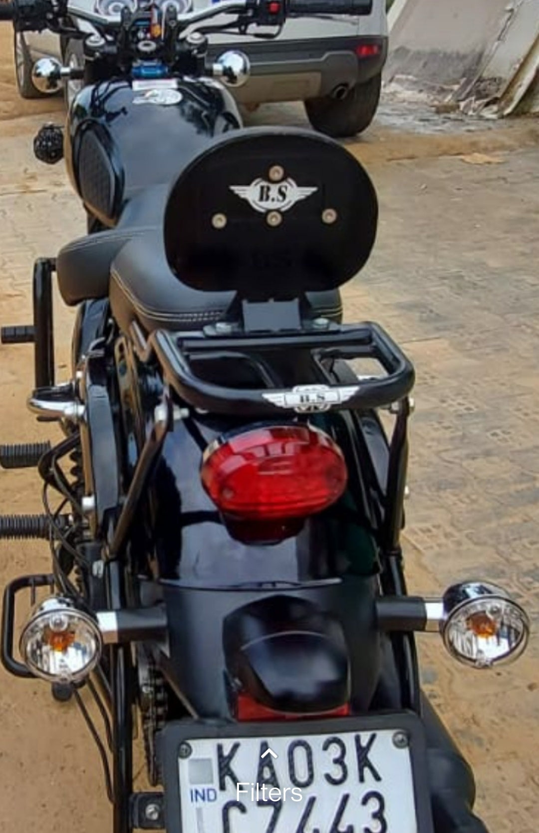 BACKREST WITH CARRIER FOR BENELLI IMPERIALE 400 (STAINLESS STEEL) - Premium  from SPAREWICK - Just Rs. 2200! Shop now at Sparewick