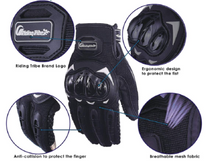 Load image into Gallery viewer, Riding Tribe Nylon Mesh Riding Gloves - Premium Safety Gears from Sparewick - Just Rs. 650! Shop now at Sparewick
