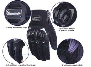 Riding Tribe Nylon Mesh Riding Gloves - Premium Safety Gears from Sparewick - Just Rs. 650! Shop now at Sparewick