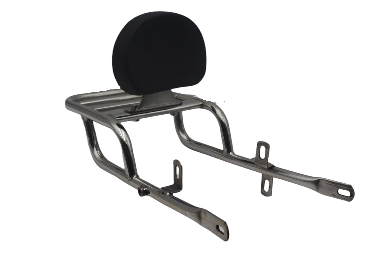 HIMALAYAN BACKREST WITH CARRIER - STAINLESS STEEL - Premium  from SPAREWICK - Just Rs. 2800! Shop now at Sparewick
