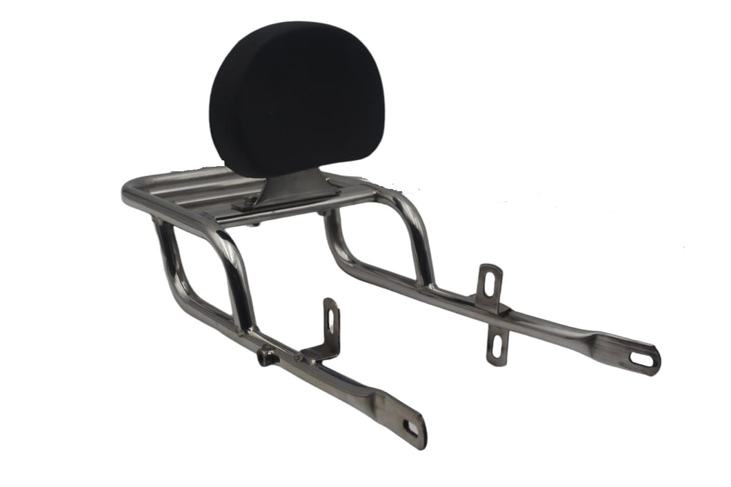 HIMALAYAN BACKREST WITH CARRIER - STAINLESS STEEL
