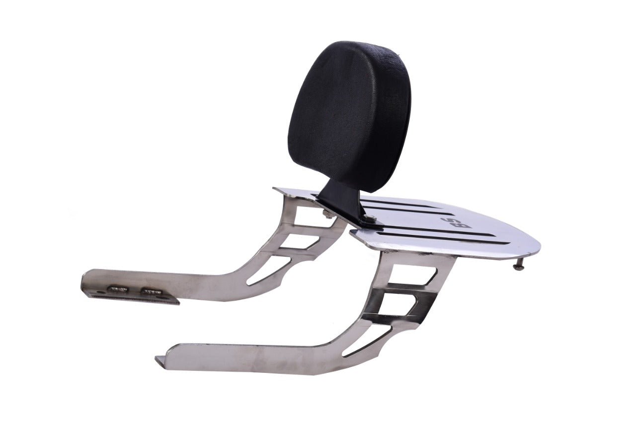 JAWA Backrest With Heavy Carrier(Stainless Steel) - Premium  from Sparewick - Just Rs. 3700! Shop now at Sparewick