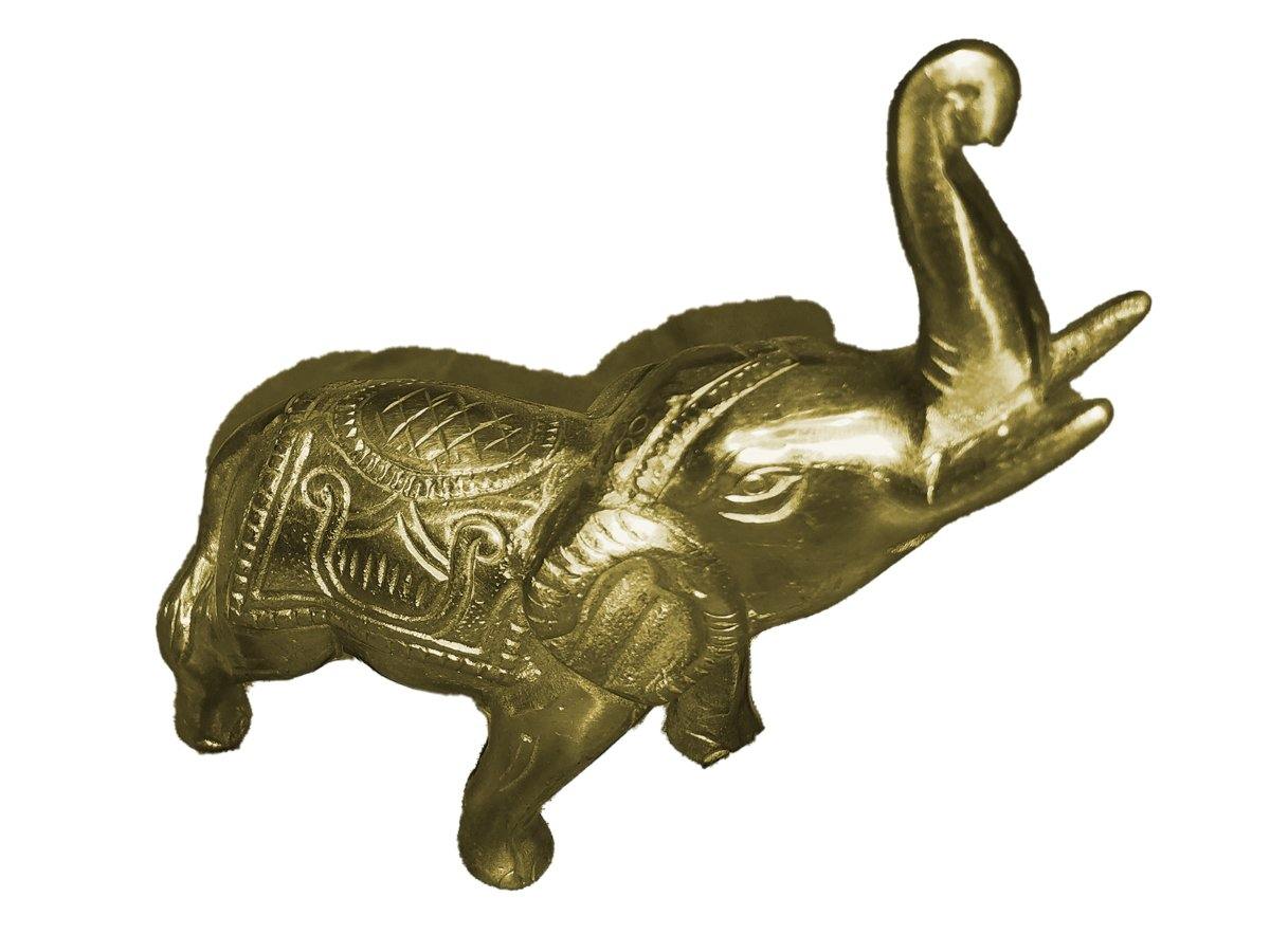 Designer Elephant-Brass - Premium Brass & Silver Items from Sparewick - Just Rs. 900! Shop now at Sparewick