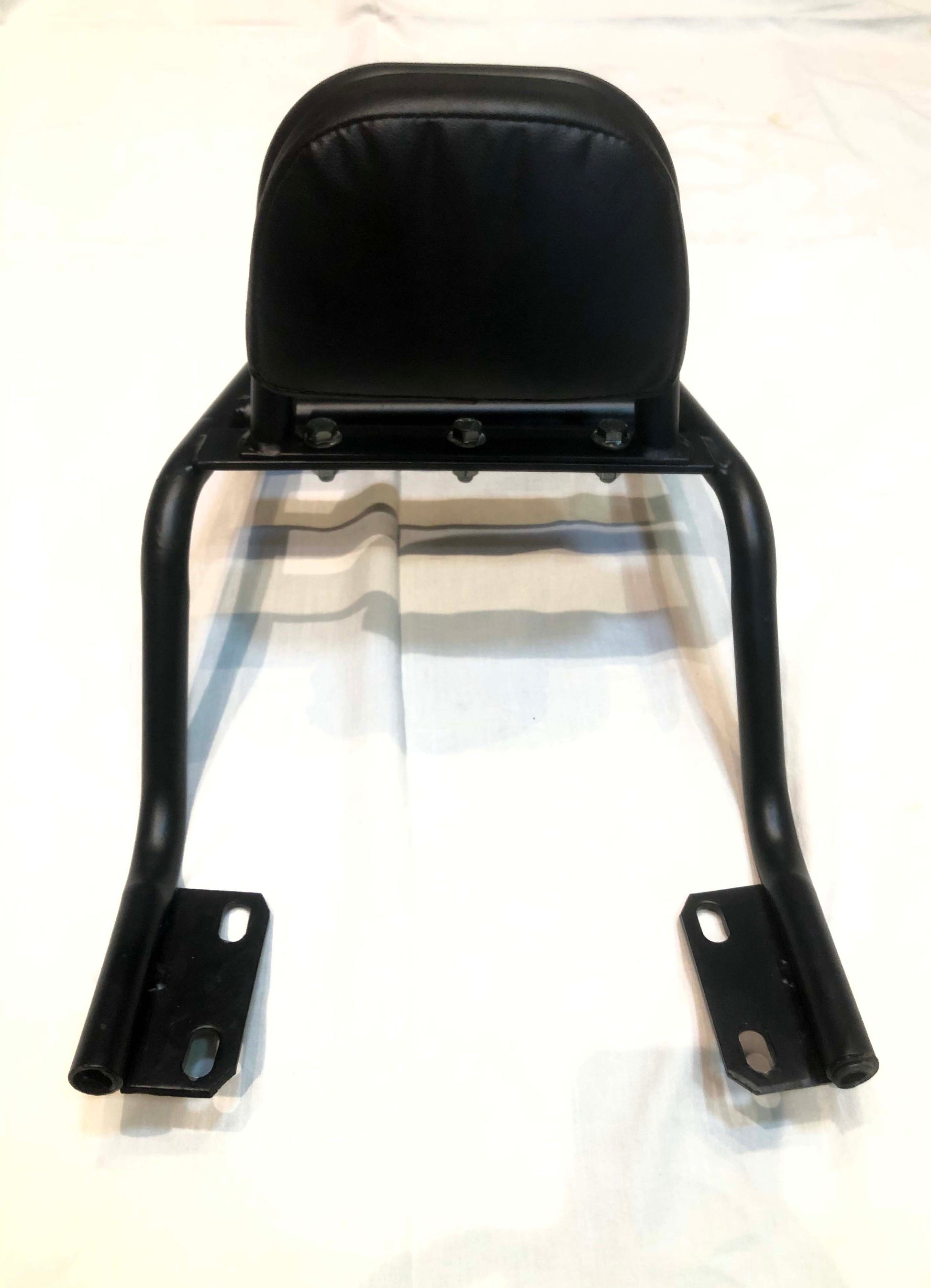 Stainless Steel Backrest with Carrier for Interceptor - Premium Back Rests from Sparewick - Just Rs. 2050! Shop now at Sparewick