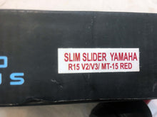 Load image into Gallery viewer, Yamaha Logo Heavy R15 V3 Frame Slider (Red)
