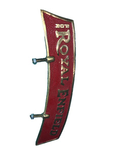 Royal Enfield Mudguard Plate Red (Brass)