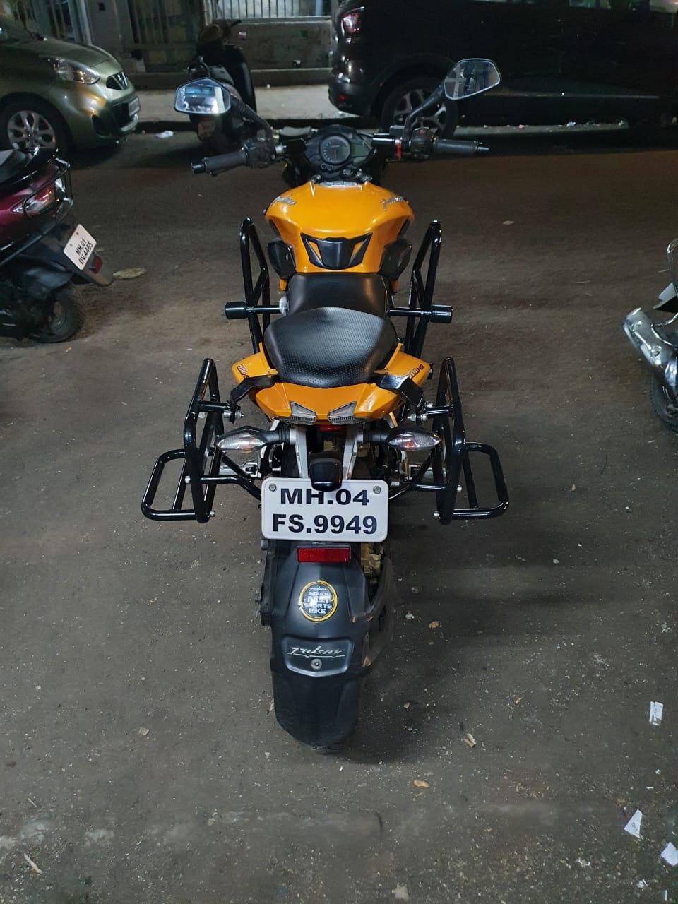 MAD OVER BIKES TOP RACK FOR BAJAJ NS (REMOVABLE BACKREST) - Premium  from MAD OVER BIKES - Just Rs. 3349! Shop now at Sparewick